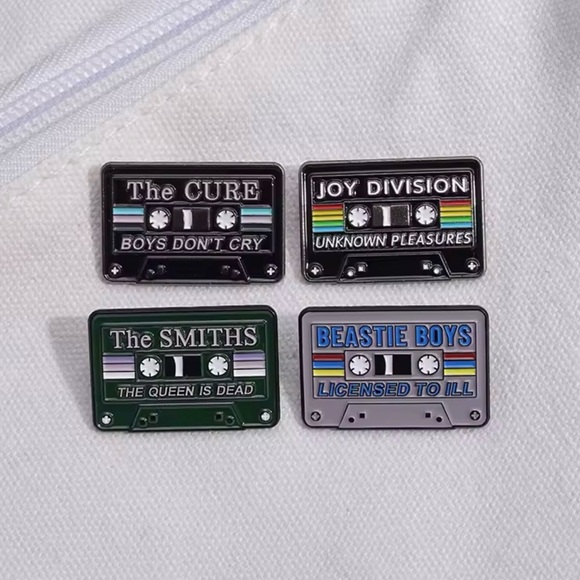 Beastie Boys Licensed to Ill Cassette Enamel Pin 80s Punk Rock Music Tape Brooch - Picture 7 of 7